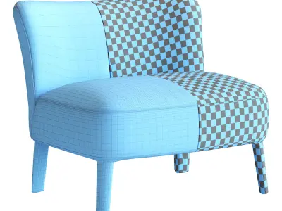 Febo Low Armchair 3D model