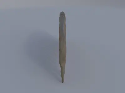 Carved Bone Comb 3D model