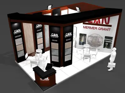 Exhibition Stand - ST0072 3D model