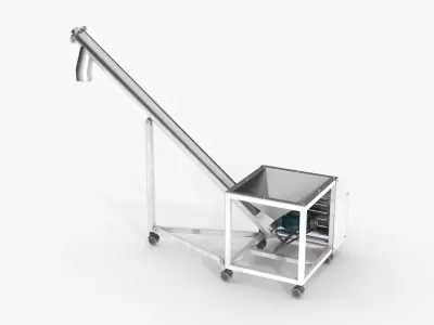 Screw Conveyor 3D model shop