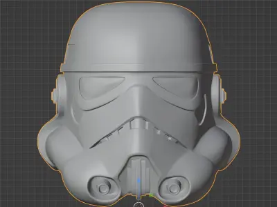 Stormtrooper Helmet from Star Wars Low-poly 3D model