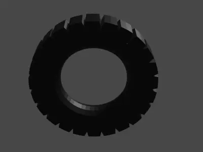 TIRE 3D model Free low-poly 3D model