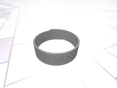 Power cable reel 1 - Object 069 Low-poly 3D model