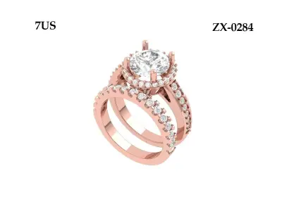 Wedding Ring  3D print model 204