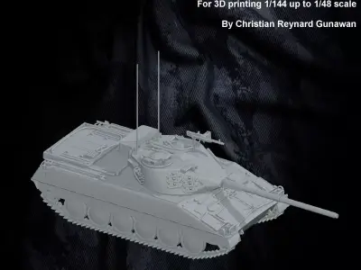 Sweden IKV 91 Infanterikanonvagn 91 3D print model