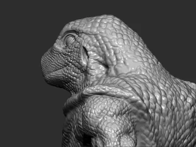 Lizardman 3d print model lizard 3D model