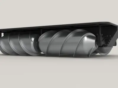 Screw terrain platform 3D model