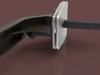 Handle plastic latch Free 3D model