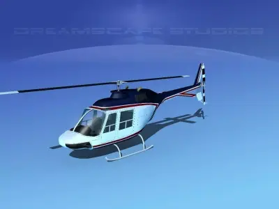 Bell 206 JetRanger V03 3D model