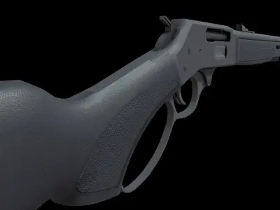 Henry Lever Action X Model 30-30 Caliber Low-poly 3D model