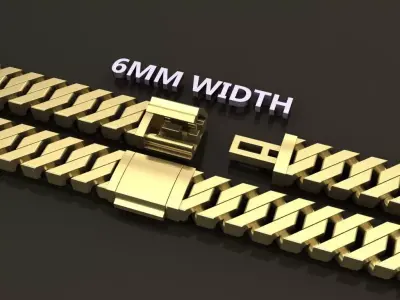 Cuban Chain Link Box Style 6MM WIDTH  3D print model purchase