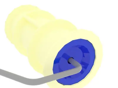 Brick Embossed Paint Roller 3D model