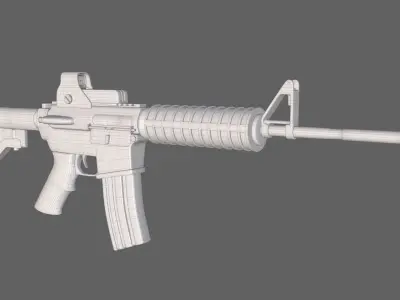 Realistic M4 Rifle 3D model