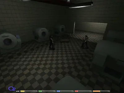 Industrial Washing Machine Low-poly 3D model