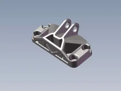 GE Jet Engine Bracket 3 Free 3D model