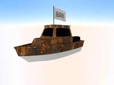 Afghanistan Fishing Boat 3D model