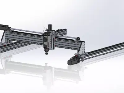 DIY CNC ROUTER - 1600x2150mm 3D model