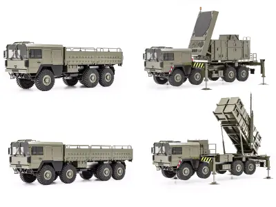 MAN KAT1 Military Truck Pack  3D model