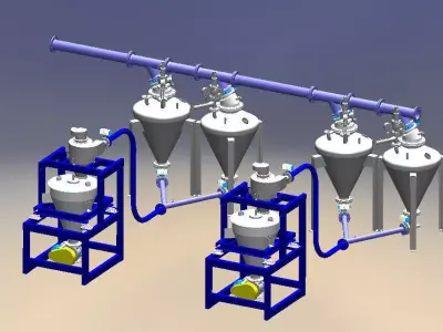 PNEUMATIC TRANSFER VESEL Free 3D model