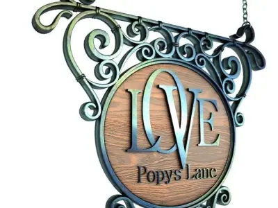 Vintage Signage 002 3D model