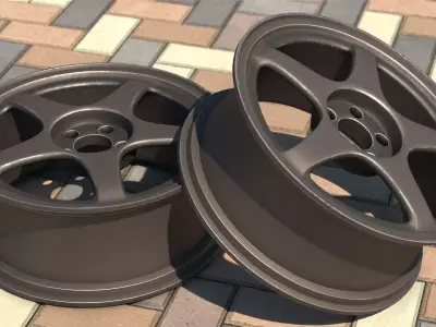 Wheel rim  3D model PBR