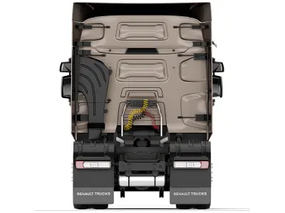 Renault T460 6x2 2015 3D model