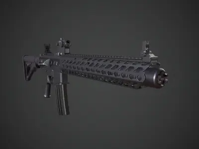 Sig Sauer MCX Virtus Low-poly 3D model
