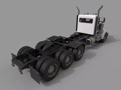 Fifth Wheel Hitch Low-poly 3D model