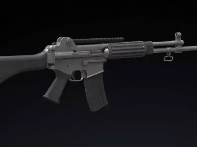 Daewoo Precision Industries K2 Low Poly Low-poly 3D model