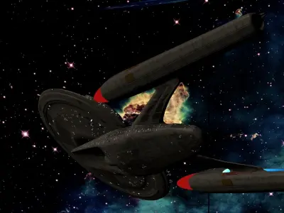 Starship USS Resonance  Free 3D model