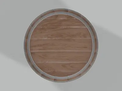 Heavy Toasted Rundlet Barrel 3D model
