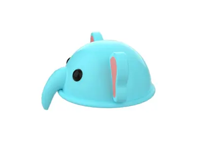 Elephant Hat Cute Low-poly 3D model