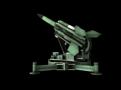 Bristol Bloodhound SAM Missile 3D model