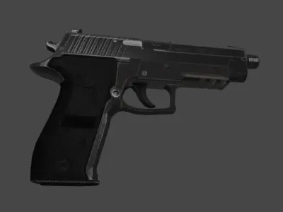 Sig Sauer P226 l Pistol  Free low-poly 3D model