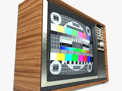 Retro TV 3D 3D model
