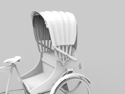 Rickshaw Banglai Rickshaw 3D model