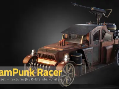 SteamPunk Racer 3D model