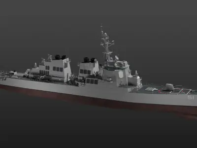 USS Arleigh Burke 3D model