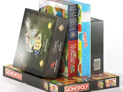 Board Games Pack 11 3D model