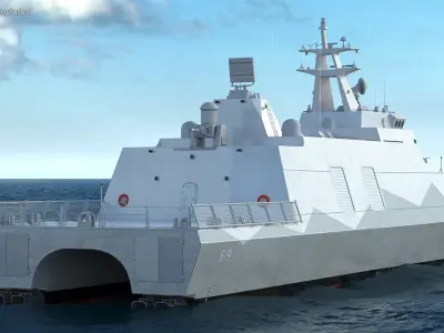 Tuo Chiang Stealth Corvette 3D model