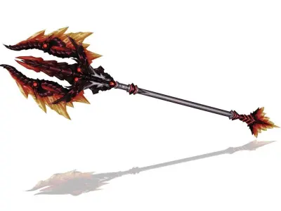 Glorious Spear Low-poly 3D model