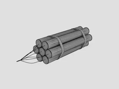 Tnt - Two Types Low-poly 3D model