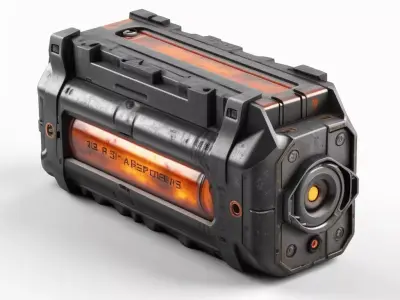 SciFi Energy Cell Power Pack 3D model