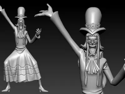 Disco fanart - One Piece - spilt part 3D print model