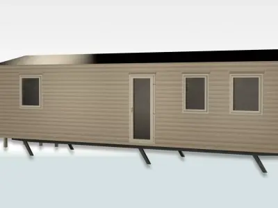 Static Caravan ABI SUMMERHOUSE Style UK Mobile Home Trailer Low-poly 3D model