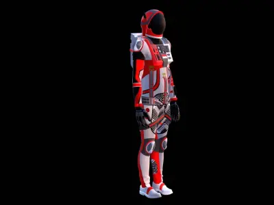 Astronaut Spacesuit Indonesia 3D model