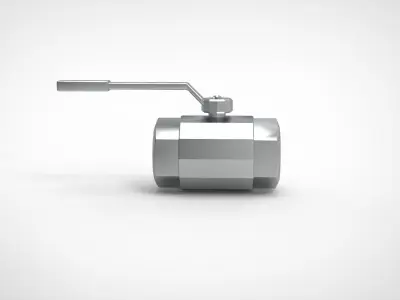  Ball valve 11b27p DN 25 3D model