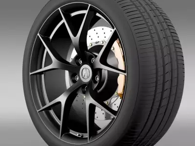 Acura NSX wheel 2015 3D model