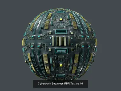 20  Cyberpunk Seamless PBR Texture Pack 01 Texture purchase