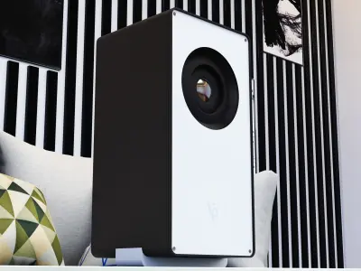 Speaker box Free low-poly 3D model